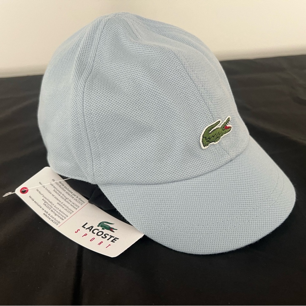 Lacoste Womens Bow Hat Cap, Light Blue